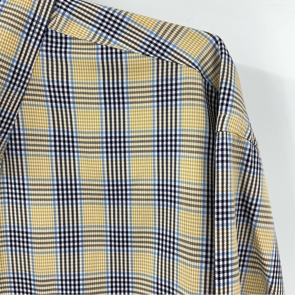 Brooks Brothers Country Club Yellow Blue Button Down Shirt XL LONG - Picture 3 of 6